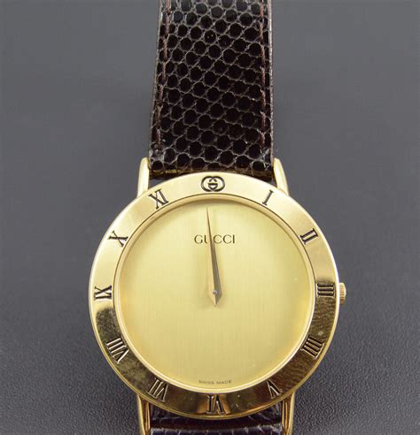 vintage gucci gold plated watch|pre owned Gucci watches.